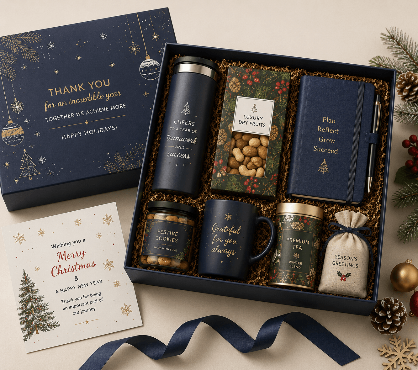 Year-end corporate gift hampers India from Australia — December delivery