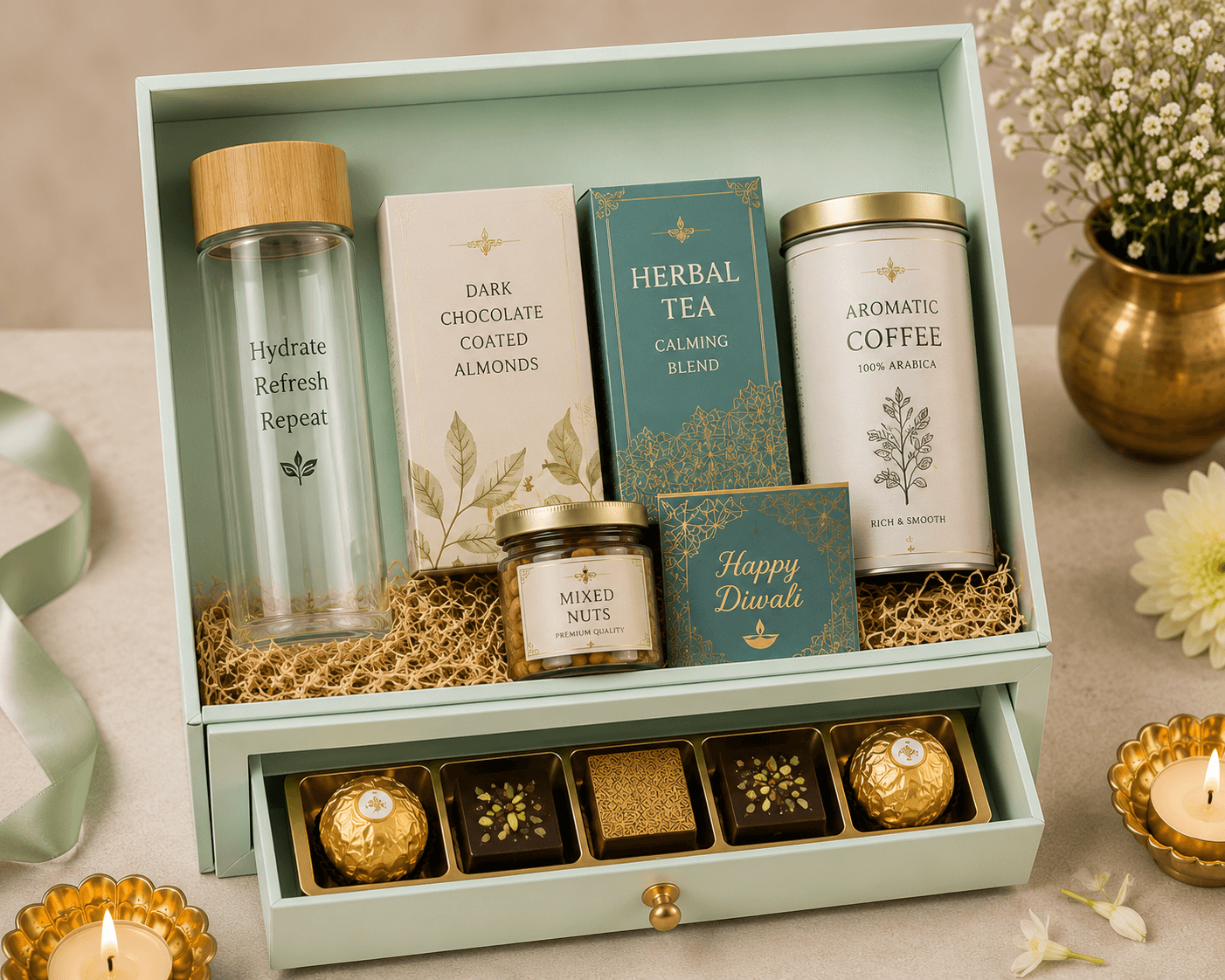 Diwali corporate gift hampers India from Australia — bulk order Sydney Melbourne