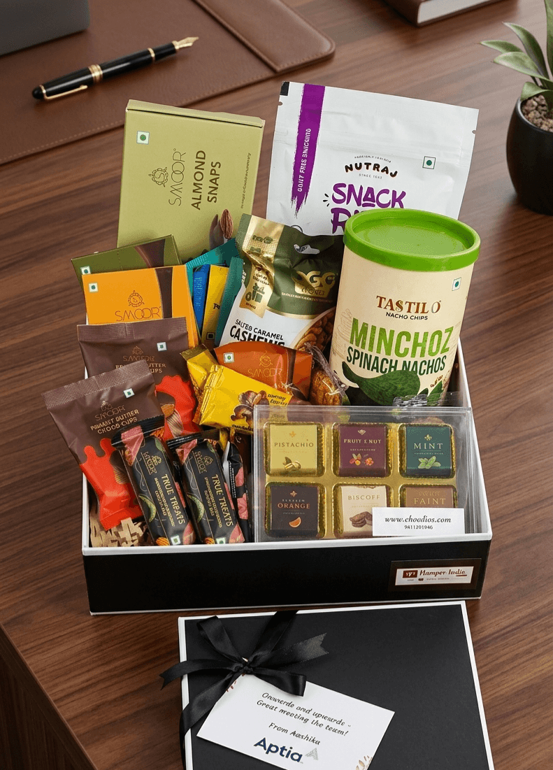 Corporate gift hamper delivery across India from UAE order — 20,000 pin codes pan-India