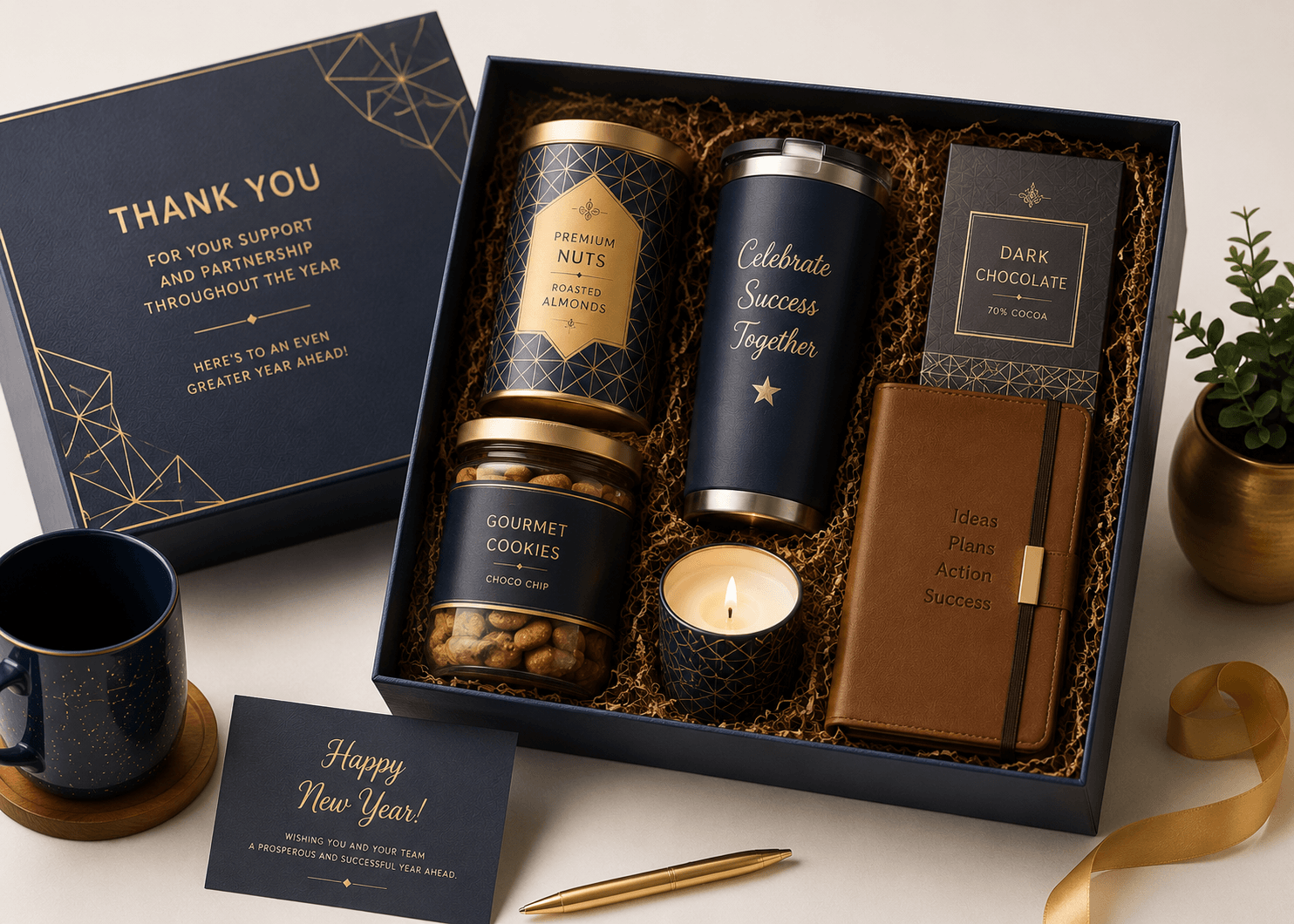 Year-end corporate gift hampers India from UAE — December delivery